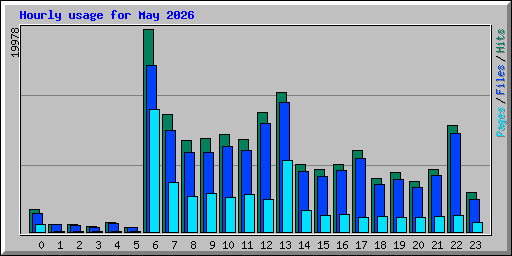 Hourly usage for May 2026