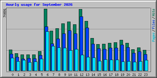 Hourly usage for September 2026